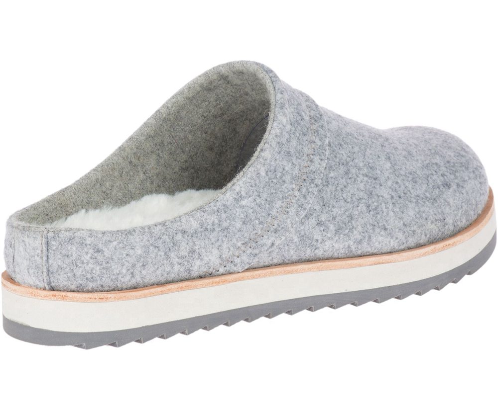 Merrell Slip Ons Damskie Szare - Juno Clog Wool - 296307-DPQ